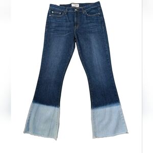 Jane Crop Flare Dip Dye Jeans
